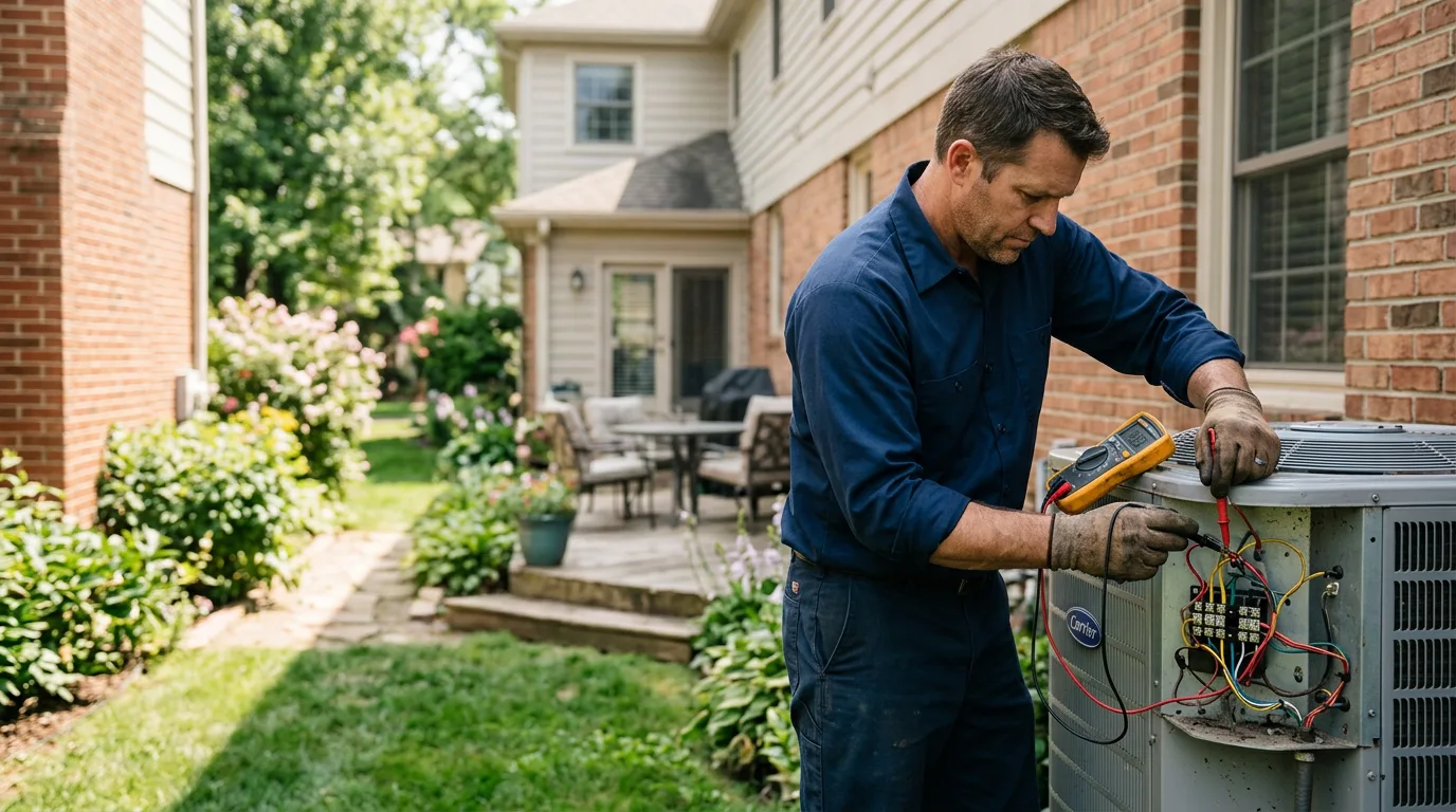 HVAC technician working near Mocksville, NC